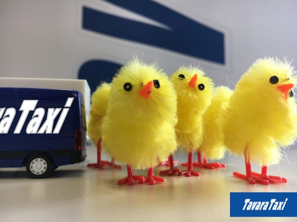 Mukavaa Pääsiäistä! Vietetään hyvä pääsiäinen jokainen omalla tyylillä: #lepo, #urheilu, #herkuttelu tai #työ. Miten Sinä vietät pääsiäistä? #tipujenpaluu #pikakuljettaja #TavaraTaxi